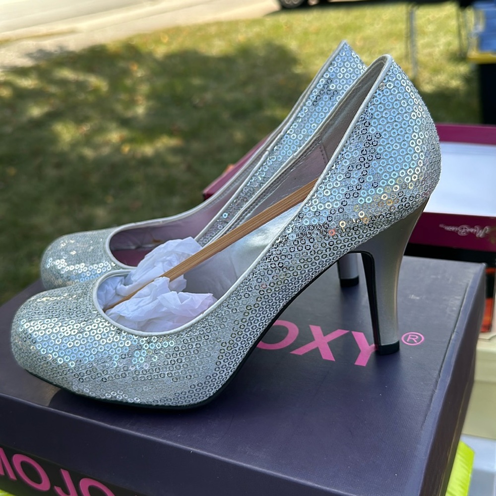Sequined heels